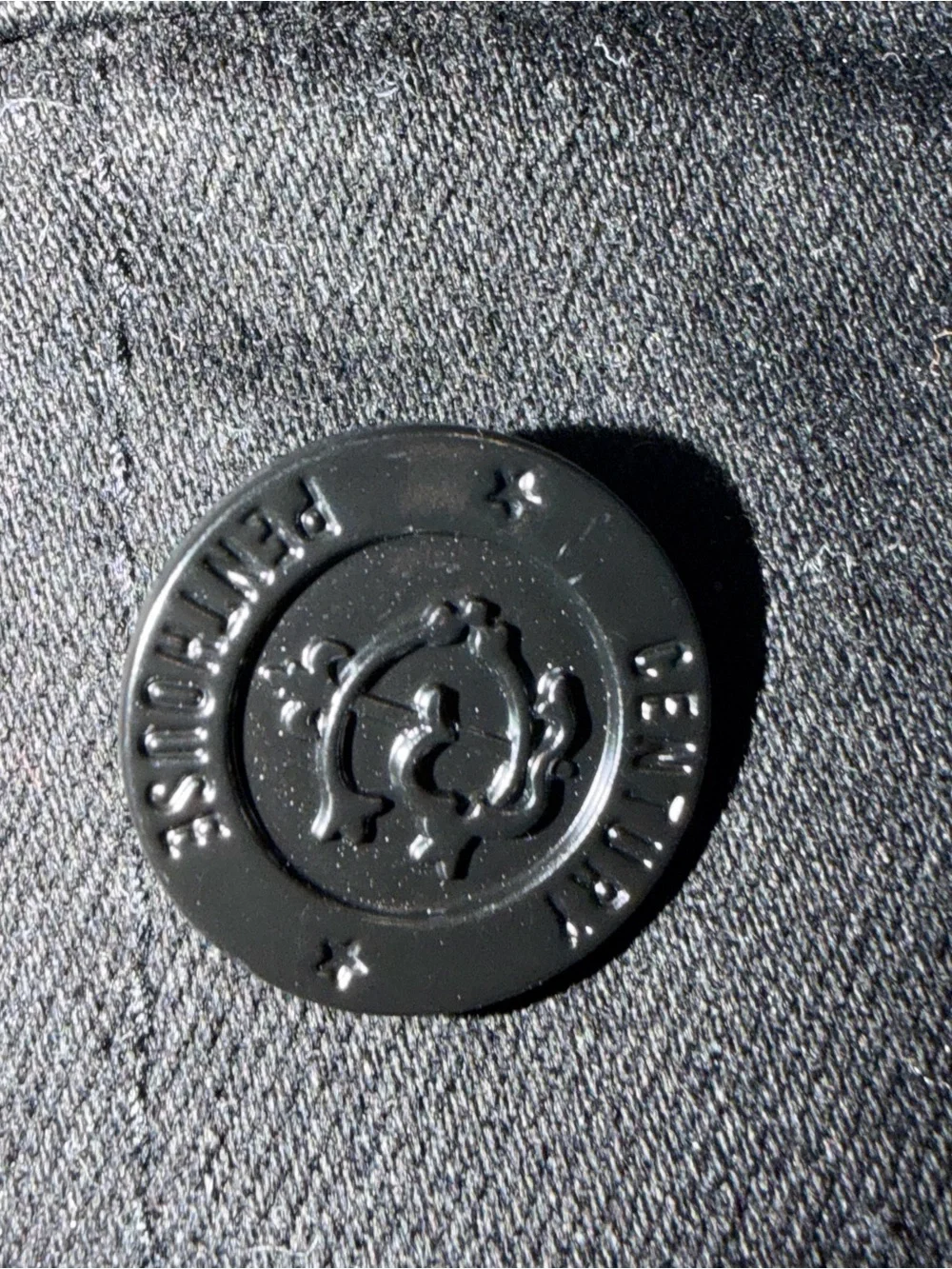 Men's Black Paisley Embroidered Denim Jacket